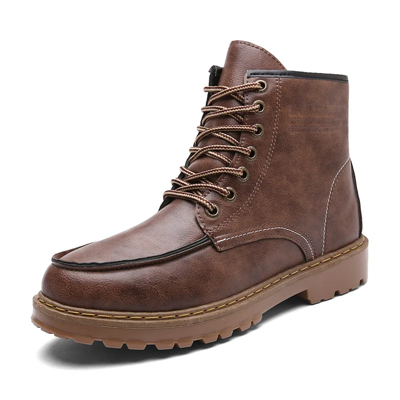 

Men's Boots Sneakers Outdoor Warm Plush Ankle Snow Boots Work Shoes Sneakers Martin Boots for Winter Antumn Cowboy Boots Mens