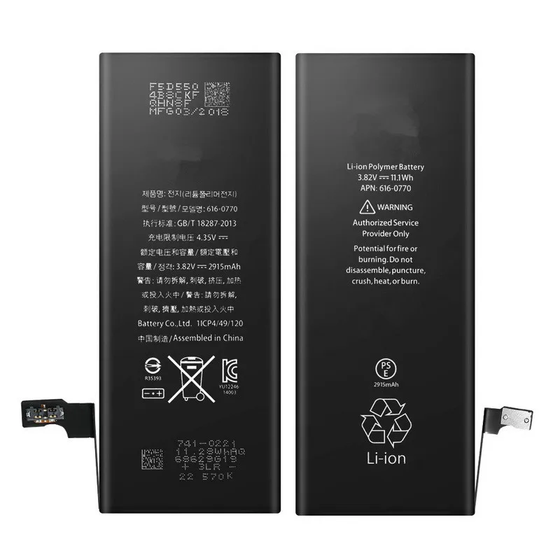 Новая батарея для iPhone 6 Plus 5 дюймов 2915 мАч реальная емкость с набором инструментов