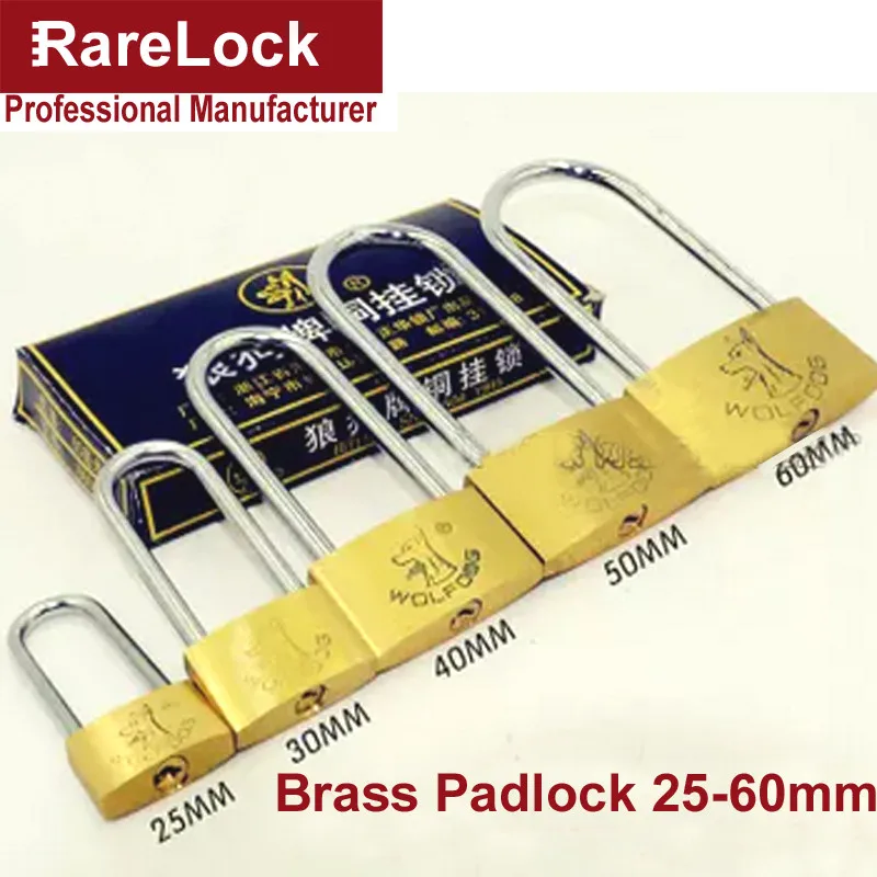 Rarelock Профессиональный Медь Высокое качество двери, Сумки, Чемодан, ворота, коробка, чехол безопасности замок с ключами Аппаратные средства