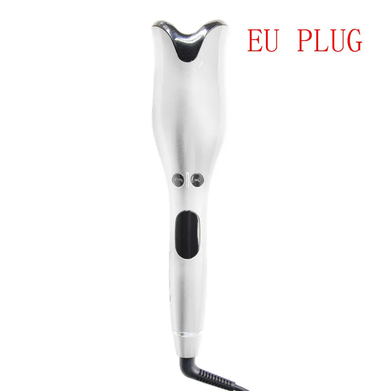 EU PLUG Прямая поставка, автоматическая Плойка для завивки волос, палочка для завивки волос, 1 дюйм, вращающаяся керамическая палочка для завивки волос, волшебная палочка для завивки волос, салон - Цвет: EU PLUG