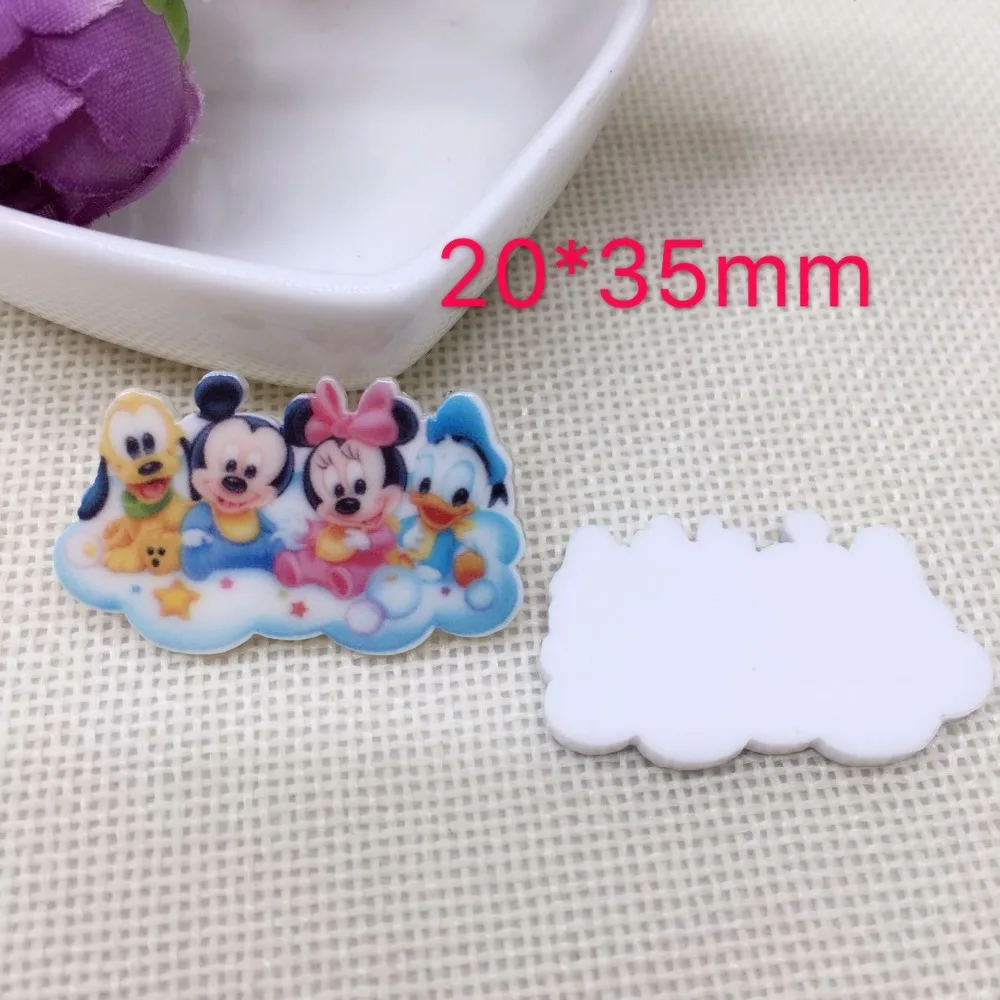 

10pcs/lot Cute DIY Cartoon baby Mickey holiday home decoration crafts flat back resin hair accessories Resin Crafts 8548