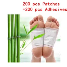 400 шт./лот детоксикационные патчи для ног, подушечки для токсинов, очищающие ноги, травяной адгезив(200 шт. пластырей+ 200 шт. клеи
