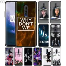 Why Dont Do Not We WDW Phone Case for Oneplus 7 7Pro 6 6T Oneplus 7 Pro 6T Black Silicone Soft Case Cover