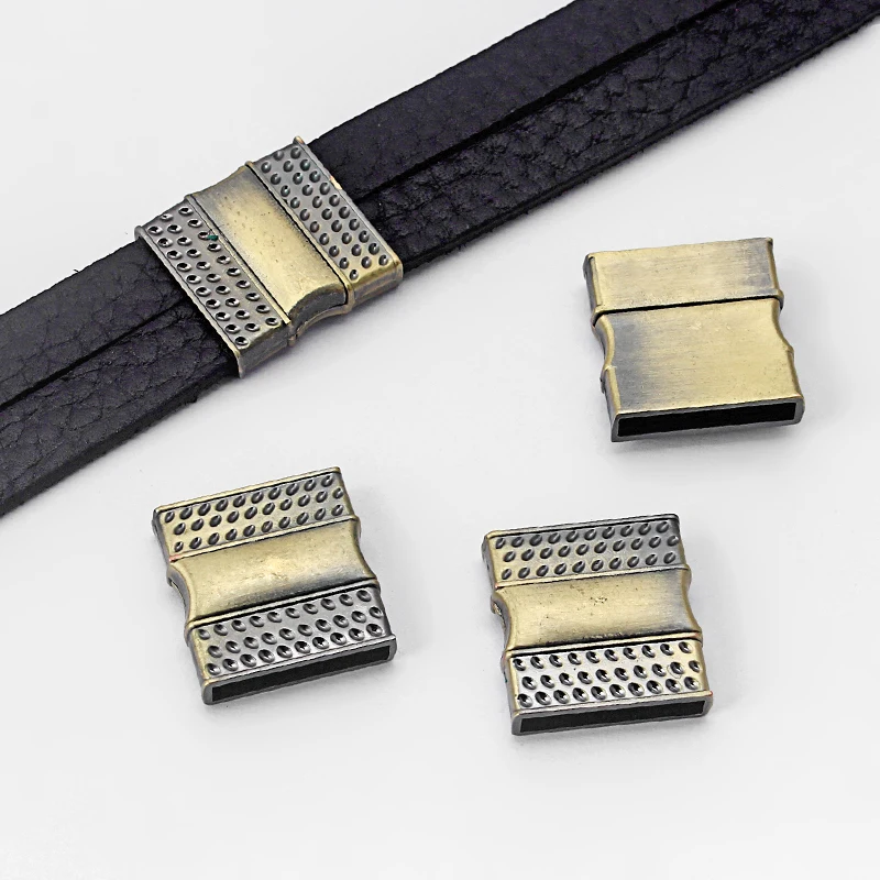 Flat Clasp Antique Bronze Small Dotts Arc Clasp For 5mm