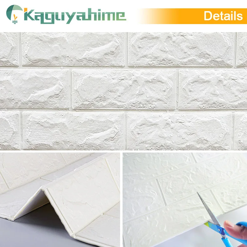Kaguyahime 3D Обои DIY Наклейка под мрамор Водонепроницаемая наклейка s обои для стен