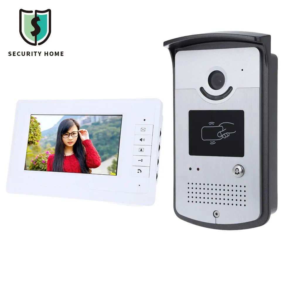 

Fimei 7'' Doorbell Video Electric Lock LCD Door Phone Monitor Visual Intercom Doorbell Camera IR Night Vision Door Viewer