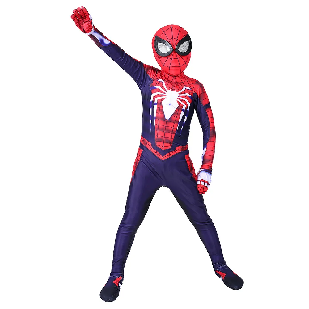 Детская куртка с изображением Человека-паука, спортивный костюм супергероя для детей в стиле Мстителей Косплэй карнавальный костюм на