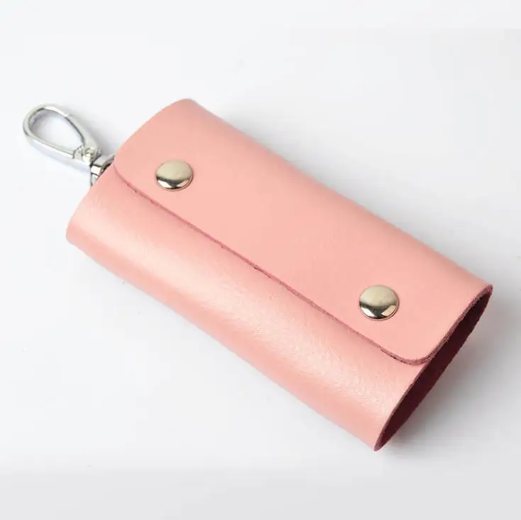 

Men Women Leather Car Key Holder New Fashion Keychain Wallet Case Pouch Purse Keys Mini Casual Bag
