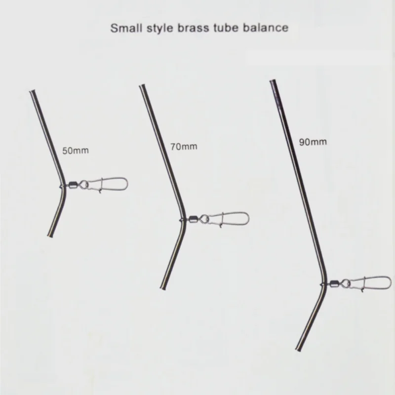 5 шт./компл. маленький медная трубка баланс латунной трубкой разъем баланс снасти анти клубок заграждения Морская рыбалка аксессуар 5/7/9 см
