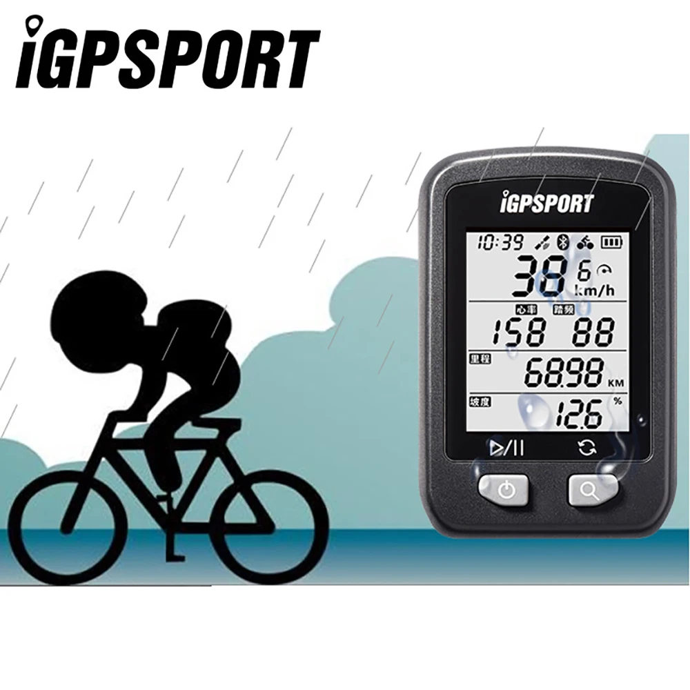 IGPSPORT велосипедный беспроводной секундомер GPS компьютер IPX6 Водонепроницаемый