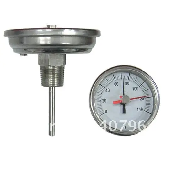 

Industrial bimetal thermometer with back connection,SS304 Case, red poniter dial 3" fast delivery,high quality