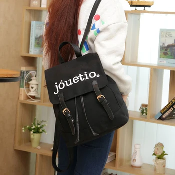 

50pcs/lot New Korean Fashion Women Canvas Backpack Schoolbags For girl Teenagers Casual Drawstring Travel bags Rucksock