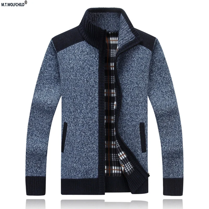 Fashion 2017 Men's New style brand long sleeve zipper cardigan sweaters thick warm mens outwear sweater casual |