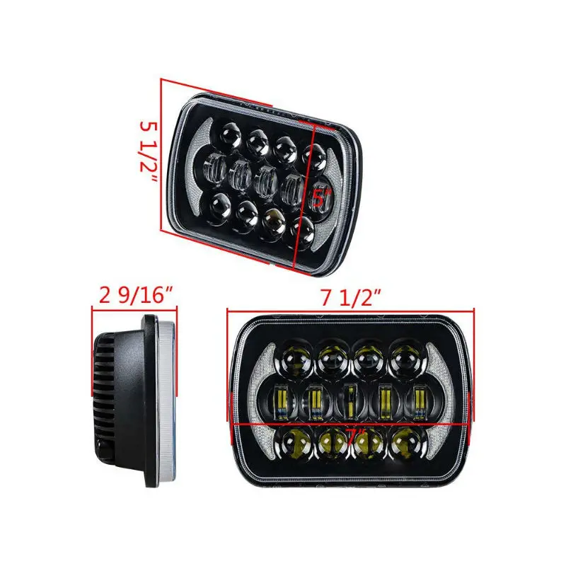 5X7 rectangular led headlight27800