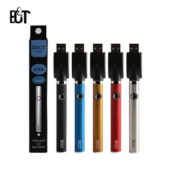 

Original ECT COS Battery 450mAh Preheat Vape Pen 3.3-4.0V for Thick Oil E Cig Battery Electronic Cigarette Mod with USB Cable
