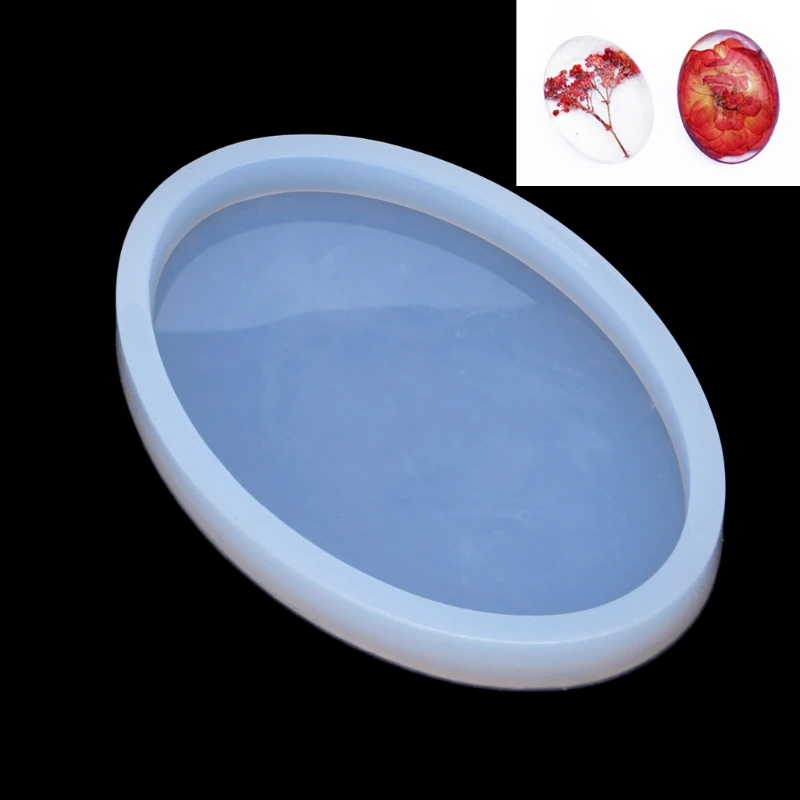 

Pottery Base Mud Board Mold Silicone Jewelry Making Mould DIY Resin Handmade New