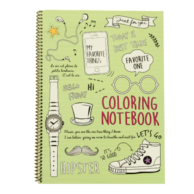 

Vintage Notebook B5 Forest Animal Coil Book Diary 30 Sheets Stationery Office Accessories School Supplies Sport