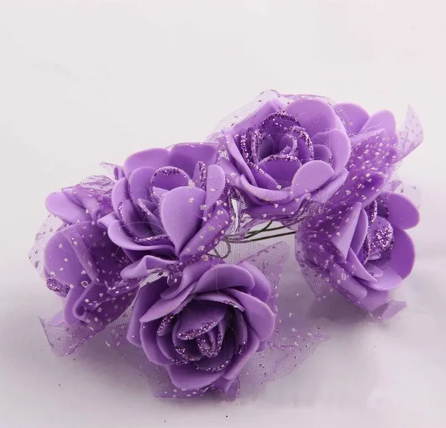 Wholesale 5CM Wedding Flowers Bridal Bouquet Artificial Foam Rose