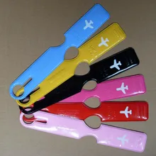 HARJOBEN 5 упаковка ПВХ багажная бирка проверенная багажная этикетка длинные ремни чемодан ID Именные Бирки