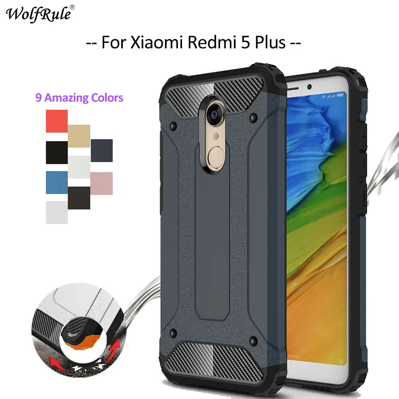 

For Cover Xiaomi Redmi 5 Plus Case TPU & PC Armor Bumper Housings Phone Case For Shell Xiaomi Redmi 5 Plus Fitted Cases 5.99''