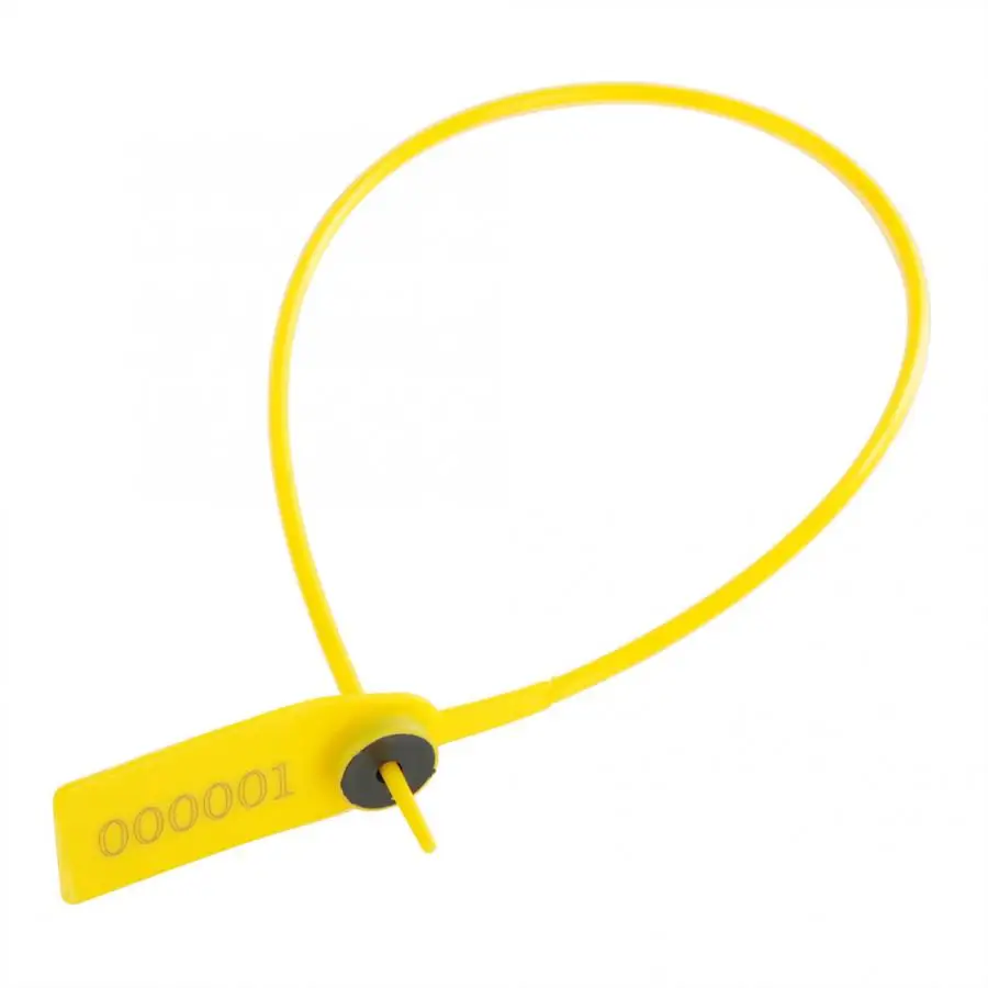 100Pcs Yellow Package Transportation Truck Plastic Security Seal 40cm Label Cable Ties 100Pcs Yellow Package Transportation Truck Plastic Security Seal 40cm Label Cable Ties
