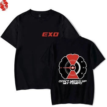 

EXO Kpop Fashion Printed T-shirts Women/Men Short Sleeve 2018 Hot Sale Tshirts Casual Streetwear Trendy Tee Shirts Plus Size