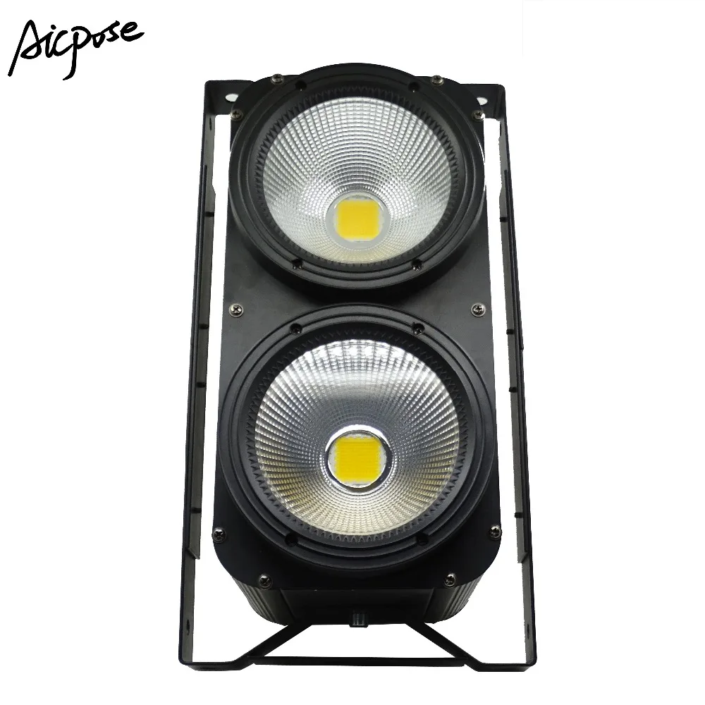 6 шт./лот 2 Eyes COB 2x100 Вт аудитосветильник 200 поверхсветильник для сцены DJ Бар эффект