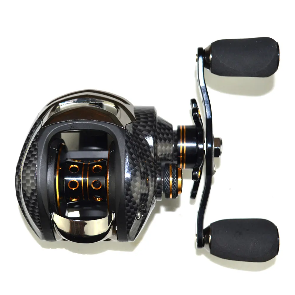 Shishamo Baitcasting بكرة المزدوج الفرامل نظام بكرة 5.5 كجم ماكس السحب 17 + 1 بب 7.0: 1 عالية السرعة الصيد بكرة Shishamo Baitcasting بكرة المزدوج الفرامل نظام بكرة 5.5 كجم ماكس السحب 17 + 1 بب 7.0: 1 عالية السرعة الصيد بكرة