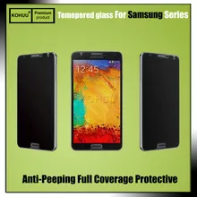 Kohuu против подглядывания стеклянная пленка защитная пленка для экрана из закаленного стекла Защитная пленка для SAMSUNG Galaxy Note 2 3 4 5 A3 A5 A8 тонированные стекла