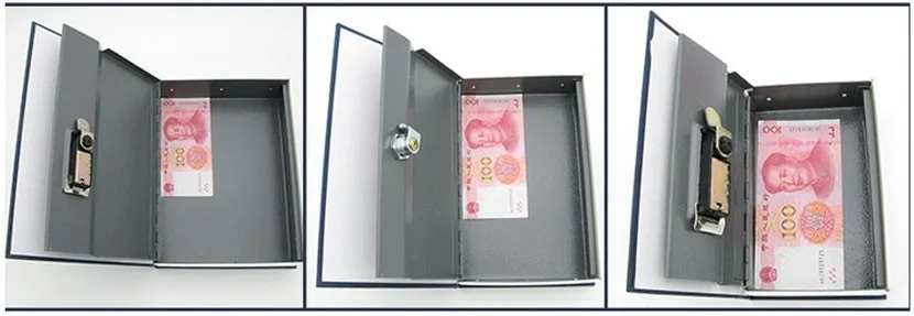 Escondida para Crianças Livro de Bloqueio Itens de Armazenamento Seguro para o Dinheiro Caixa Secreta Cassaforte Mini Mealheiro Segura Cofre Dinheiro Chave Stash Pequeno 22 locker safe