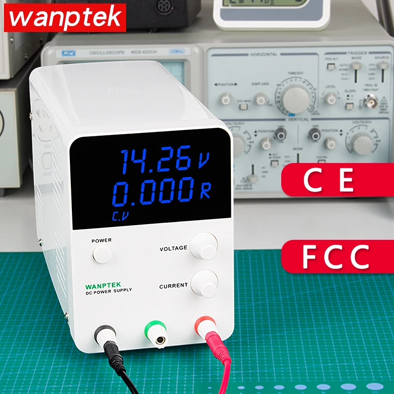 

Wanptek DC Power Supply 30V 10A Adjustable Digital voltage regulator transformers Switching Power supply transformer