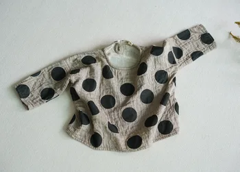 

Long sleeve T-shirt for Children's Spring style long sleeve T-shirt for boys and girls with long sleeved cotton and hemp