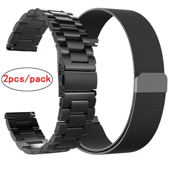 

20mm 22mm Stainless Steel watch strap For Samsung Galaxy Watch 42mm watch Band Milanese Loop Strap for Galaxy Watch 46mm/Gear S3