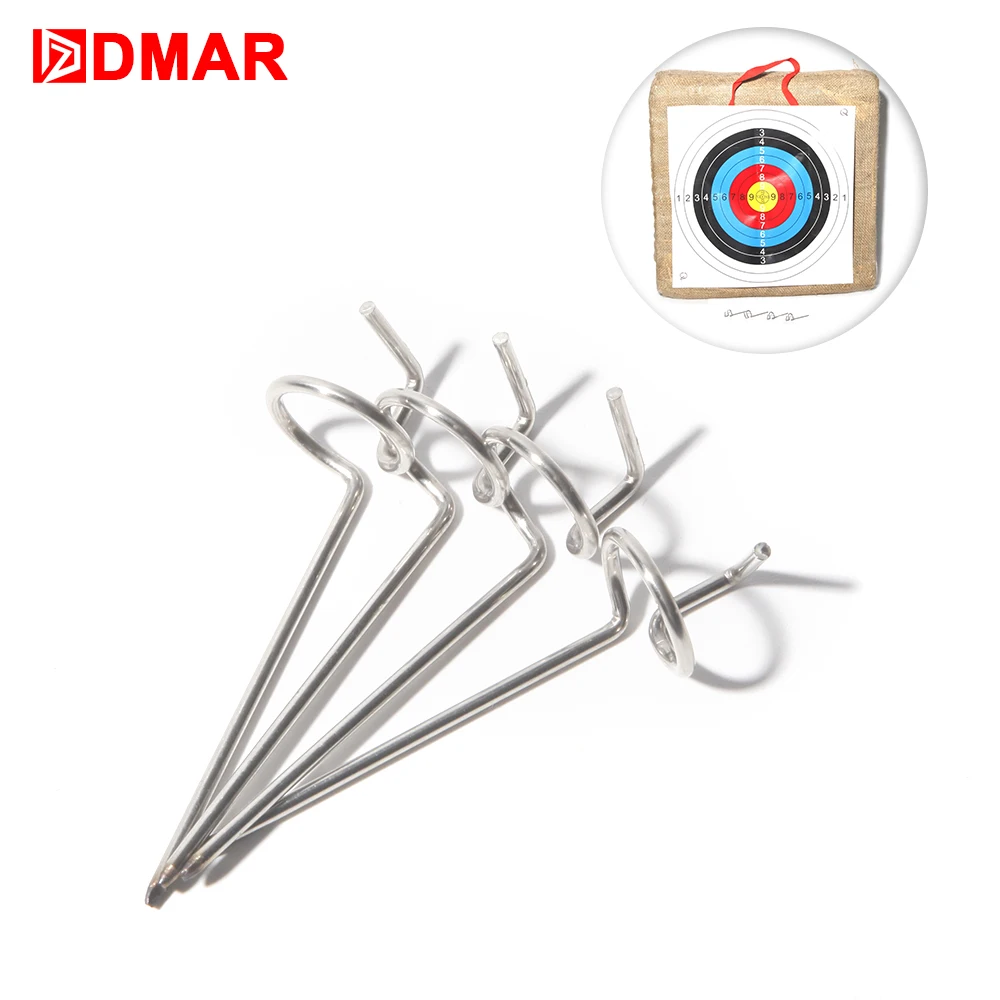 

DMAR 4/20 Professional Outdoor Archery Archery Hunting Shooting Target Nail Pins used to Fixed Target Paper Camping Accesso