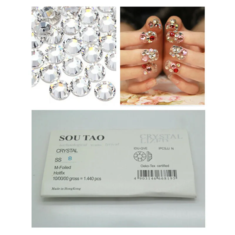 

Super Shiny SS3 SS4 SS5 SS6 SS8 SS10 SS12 SS16 SS20 Clear Non Hotfix Crystal Color 3D Nail Art Decorations Flatback Rhinestones