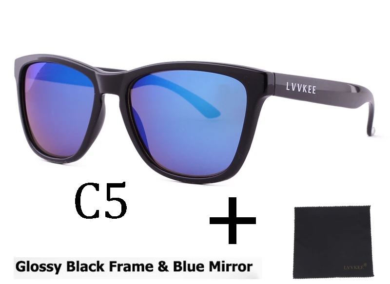 Мужские солнцезащитные очки wo мужские спортивные дизайнерские очки для вождения Oculos De Sol отражающее покрытие UV400 PC Рамка hawker - Цвет линз: c5  no  box
