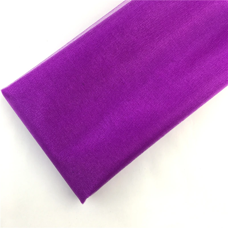 48cm X 5m 10m Mariage Yarn Tulle Roll Sheer Crystal Organza Fabric Birthday Event Party Supplies Wedding Decoration Baby Shower