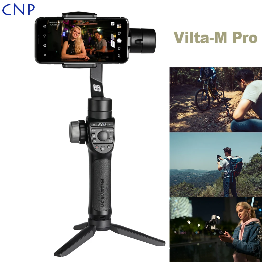 

CNP Freevision Vilta m Pro Smartphone Gimbal 3-axis Handheld Video Stabilizer for iPhone Samsung Phone PK Smooth 4 OSMO Action
