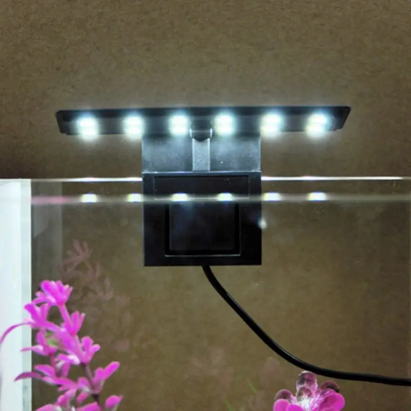 

Fit For 2-6mm Thickness Aquariuim LED Lighting Water Plants Growing Illumination Fish Tank Waterproof Clip-On Lamp Lightings