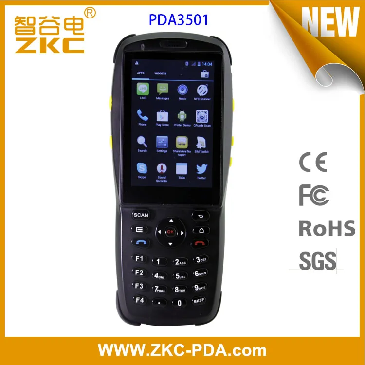 Прочный Android Ручной лазерный сканер штрих кода PDA Терминал PDA3501|barcode scanner pda|barcode