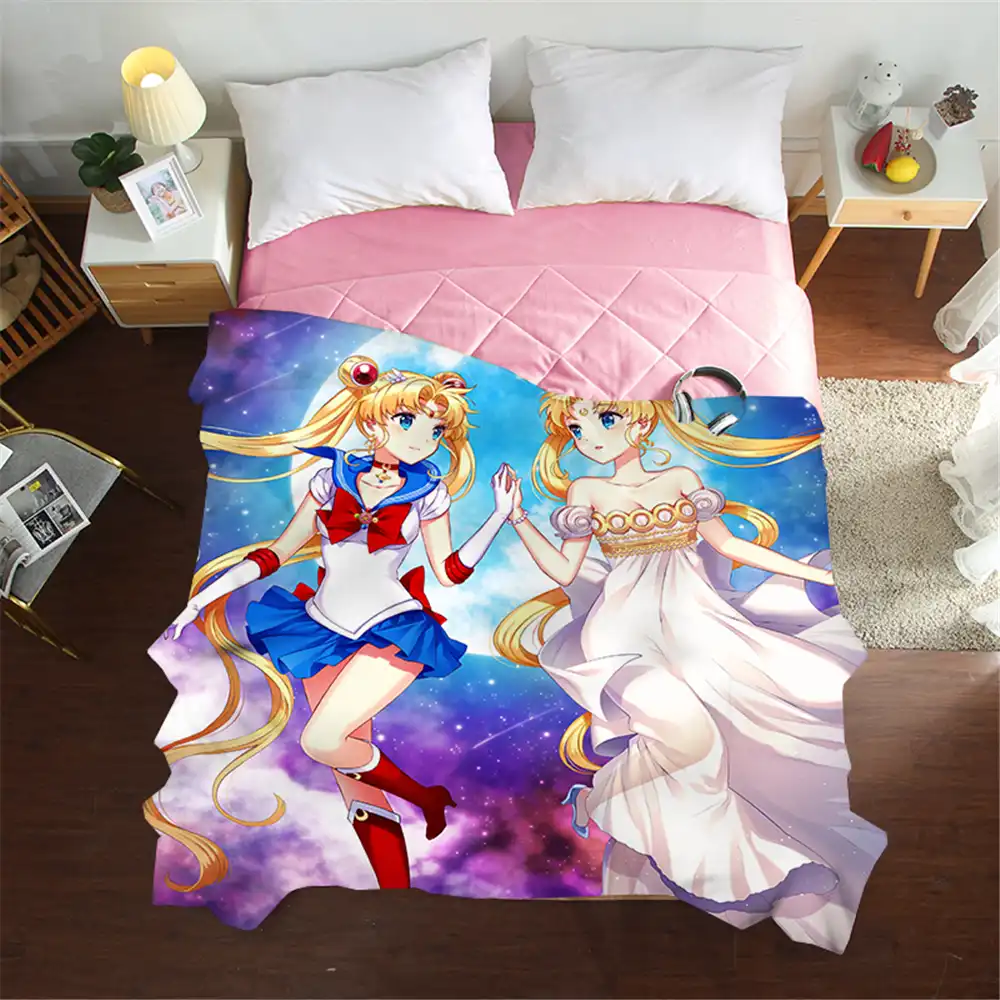 Mxdfafa New 3d Anime Summer Quilts Luxury Good Quality Bed Cover