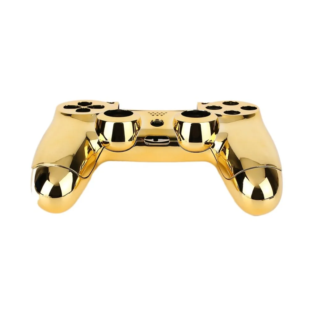 Полный корпус Оболочка Чехол кожный чехол Кнопка Набор с полными кнопками мод комплект Замена для Playstation 4 PS4 контроллер золотой