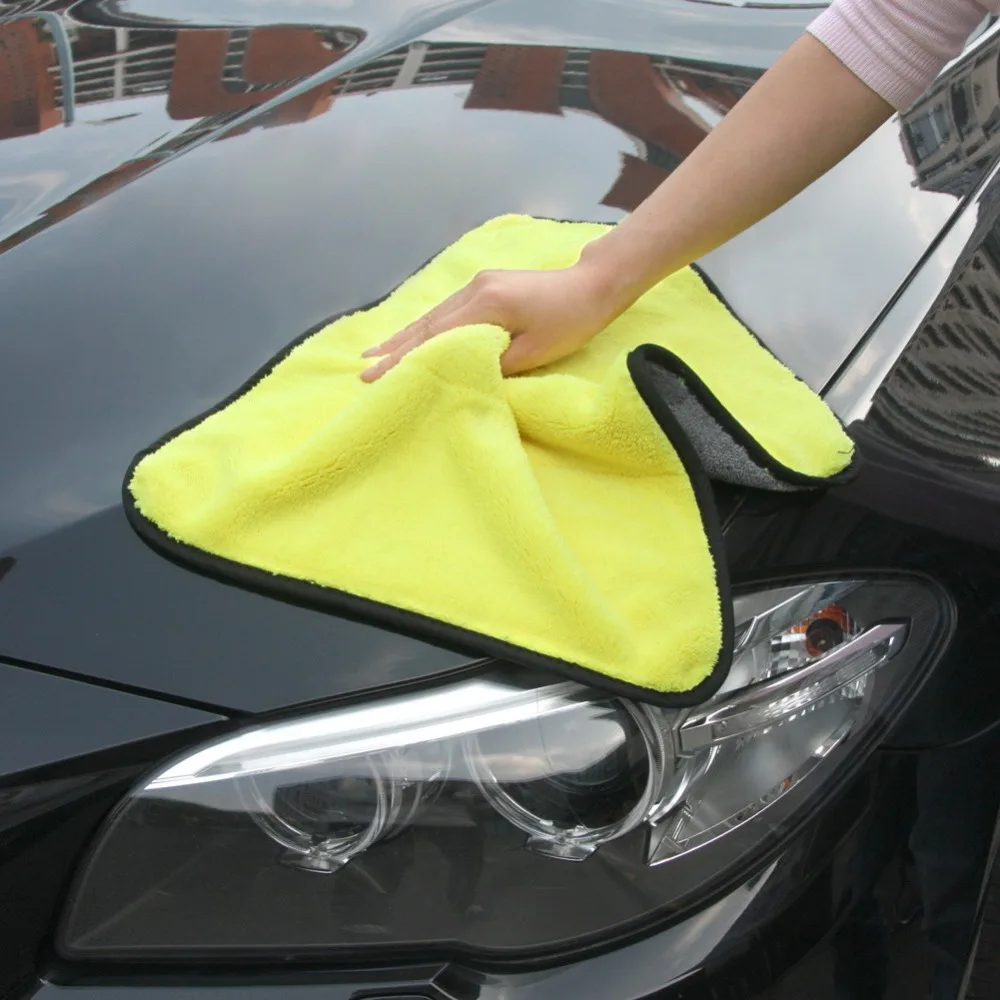 Super absorbent Car Cleaning Cloths Microfiber Towels Car Care Cloth Thick Plush  Wax Polishing Detailing cleaning tools