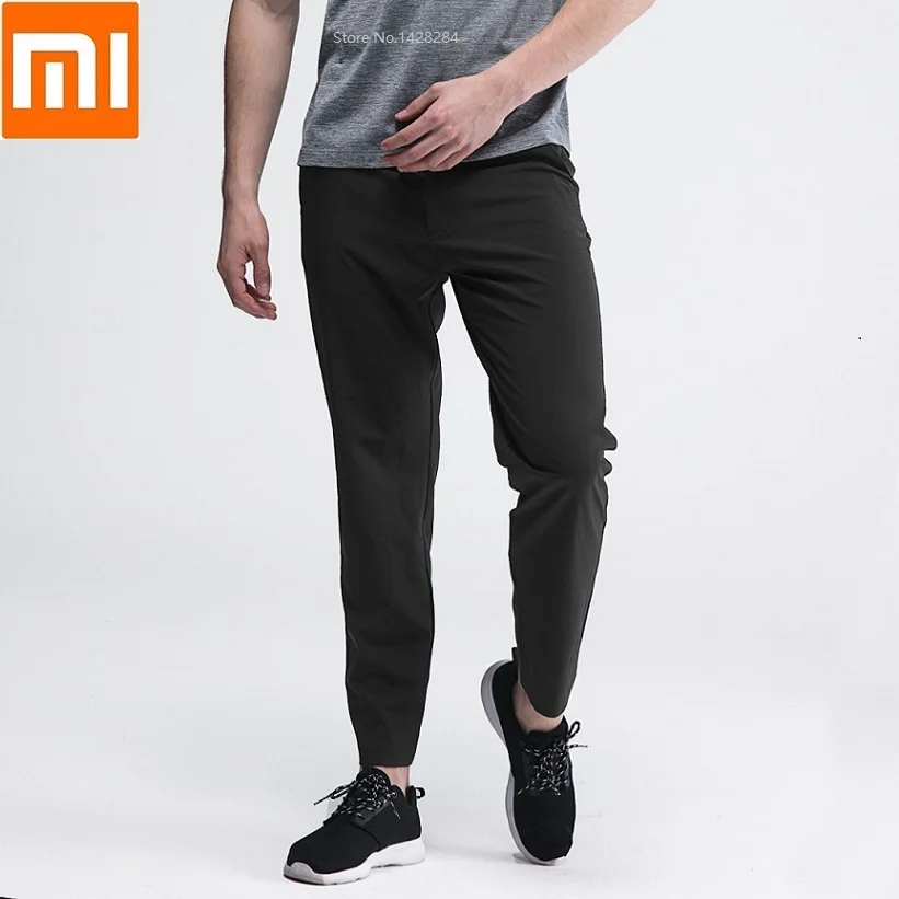 

Xiaomi Cottonsmith men Light running quick drying trousers Summer High waist Loose straight suits pants Business sports trousers
