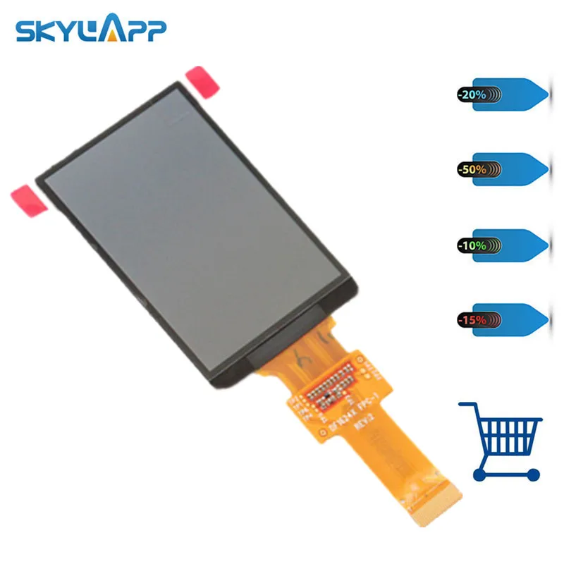 Skylarpu 2.6 inch LCD display screen DF1624X FPC-1 RE:V For GARMIN edge 810 (Without backlight) (without touch) Free shipping skylarpu 2 6 inch for garmin edge 810 800 handheld gps navigation lcd screen replacement without backlight without touch