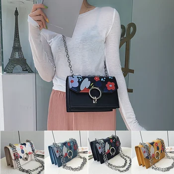 

Sen Department bag Simple Messenger bag female 2019 new tide shoulder small square bag Casual wild ins super fire package
