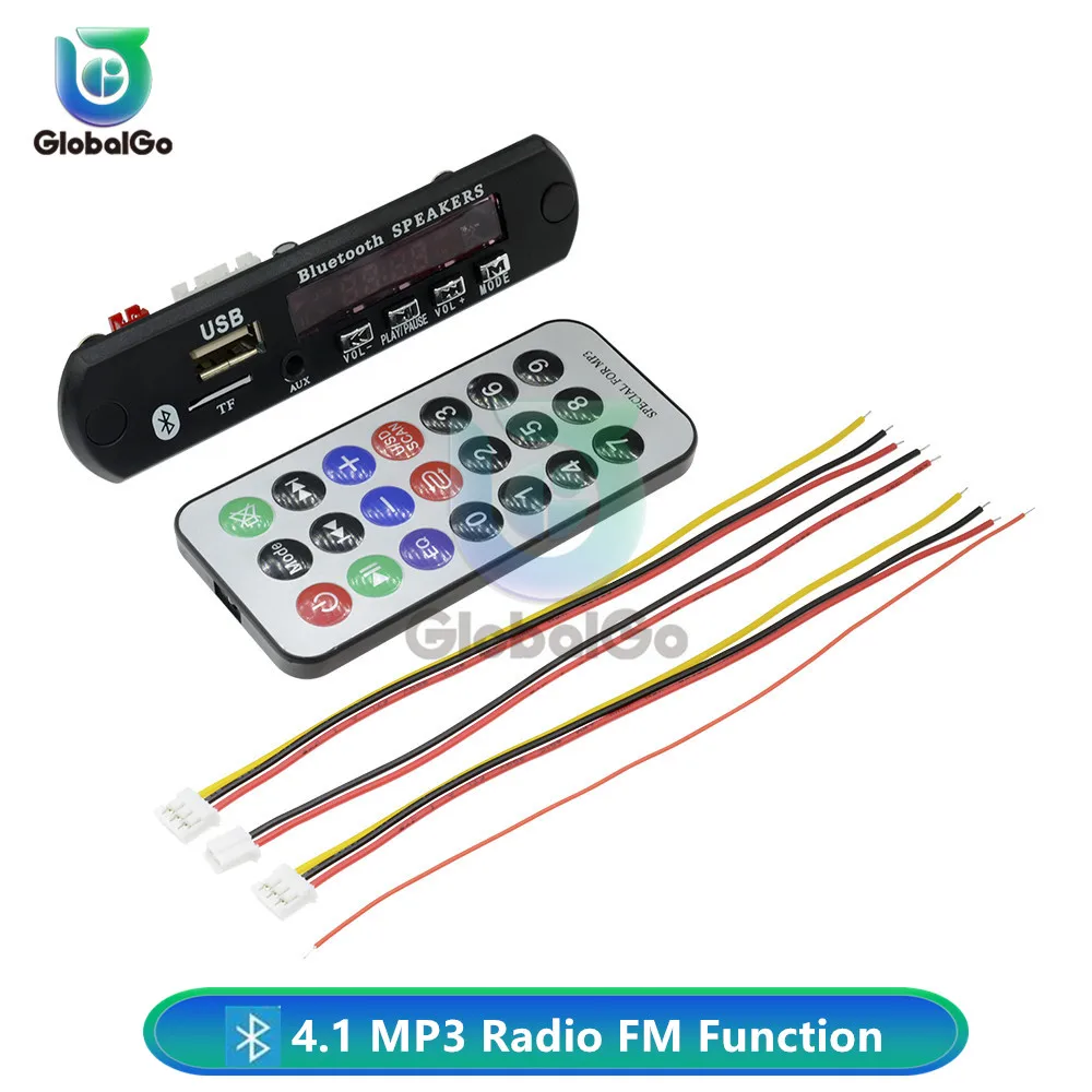 1 комплект Автомобильный TF карта версия MP3 Bluetooth 4 декодер плата с радио FM Функция