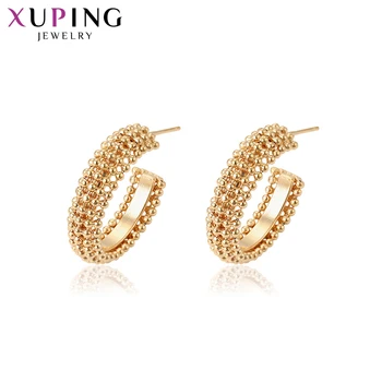 

Xuping Luxury Simple Fashion Earrings Gold Color Plated Jewelry for Women Hot Sell Gift to Women 95686