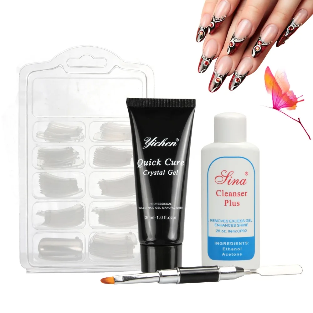 Nail Tips Extend Tool Nails Kit UV Gel French Nail Extend Builder Gel