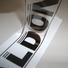 Индивидуальный планировщик прозрачная Роза Золотая фольга клеящиеся изображения, Логотип Дизайн Виниловая прозрачная наклейка- PX8055